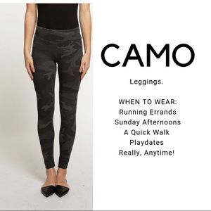 Camo Leggings in Smoke Grey